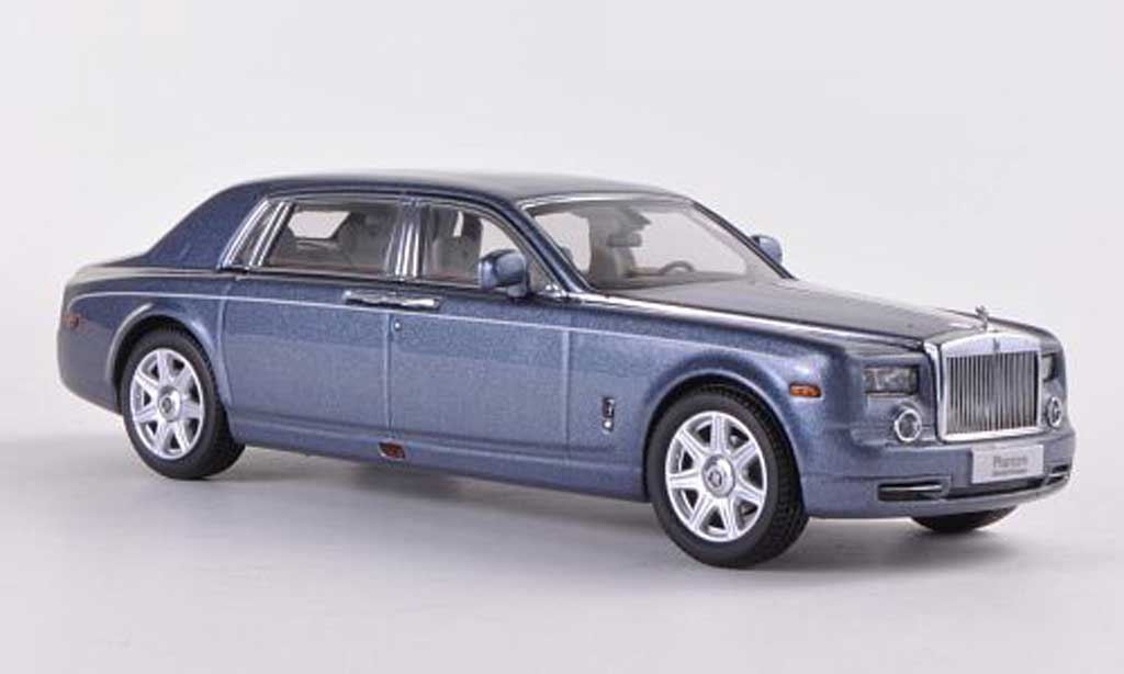Rolls Royce Phantom 1/43 Kyosho EWB blauw grijs modelauto