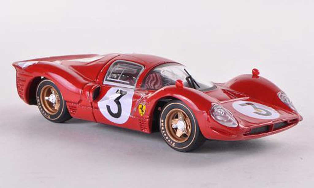 Ferrari 330 P4 1/43 Brumm P4 Nr.3 Bandini-Amon 1000Km Monza 1967 modelauto