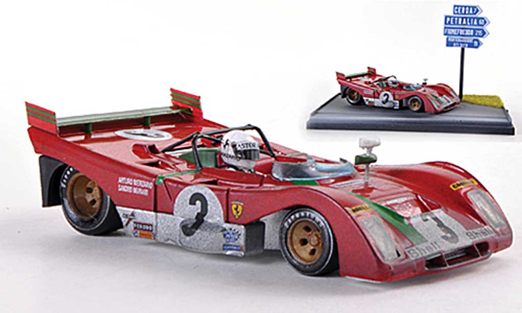 Ferrari 321 1/43 Brumm PB No.3 Targa Florio 1972 A.Merzario / S.Munari modelauto