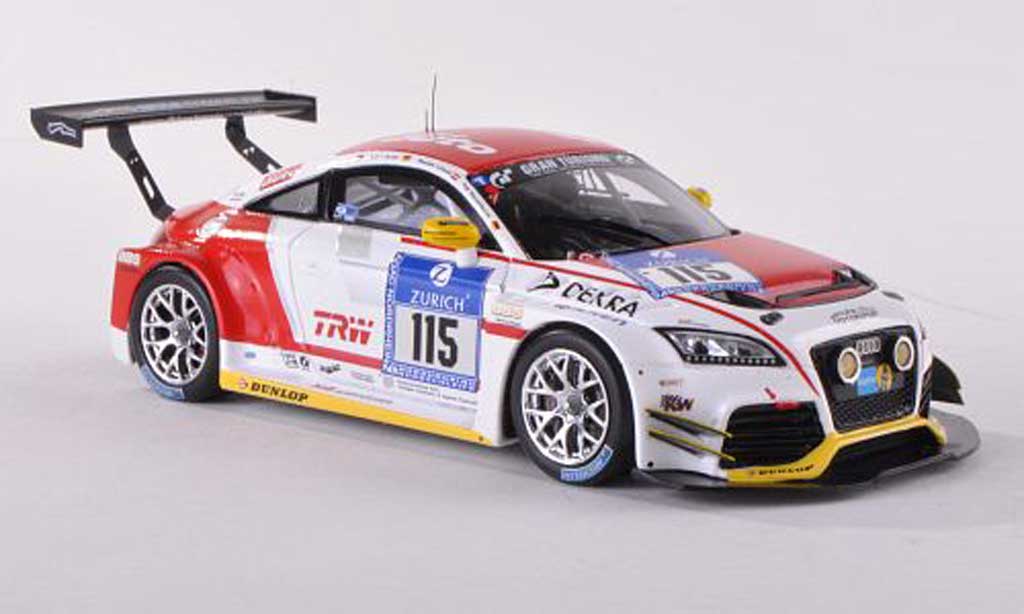 Audi TT RS 1/43 Spark RS No.115 FH Cologne/Sport voiture 24h Nuerburgring 2012 H.Von Saurma/A.Osieka/D.Schmid/A.Wassertheurer modelauto