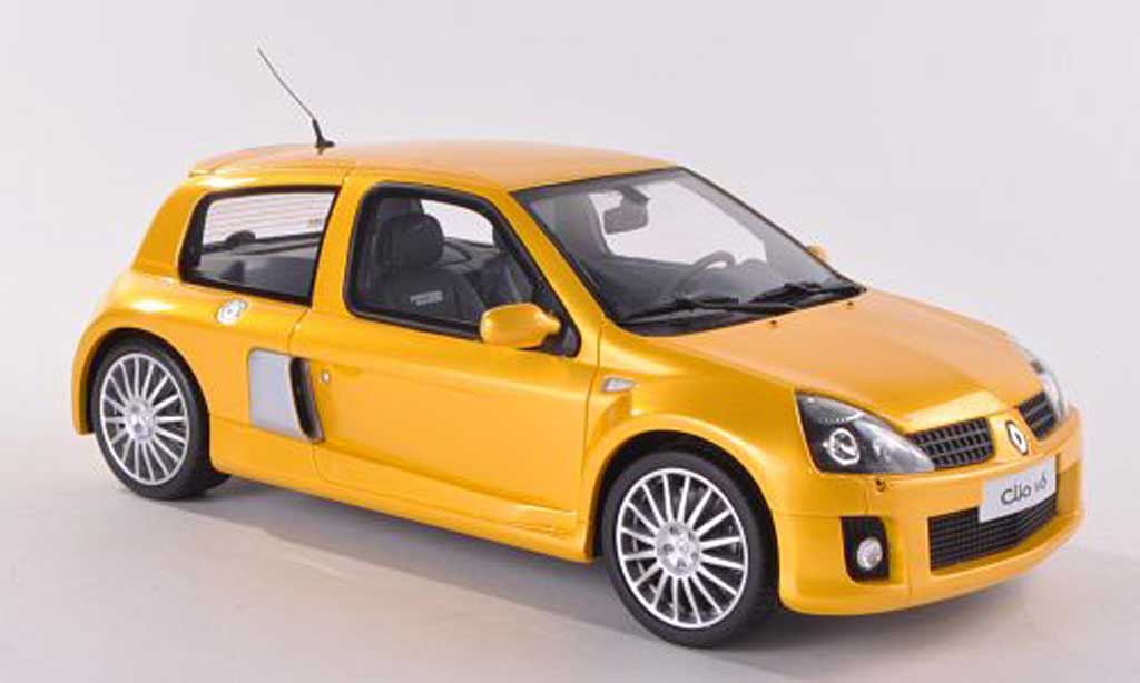 Renault Clio V6 1/18 Ottomobile V6 Phase 2 geel modelauto