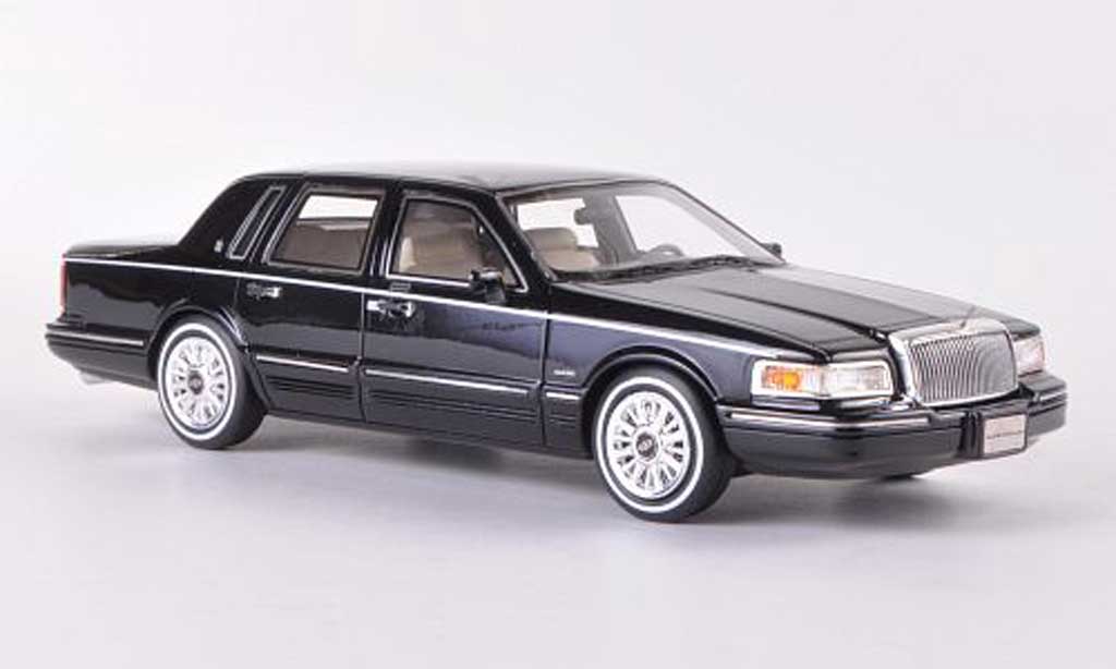 Lincoln Town Car 1997 1/43 GLM 1997 zwart 1997 modelauto