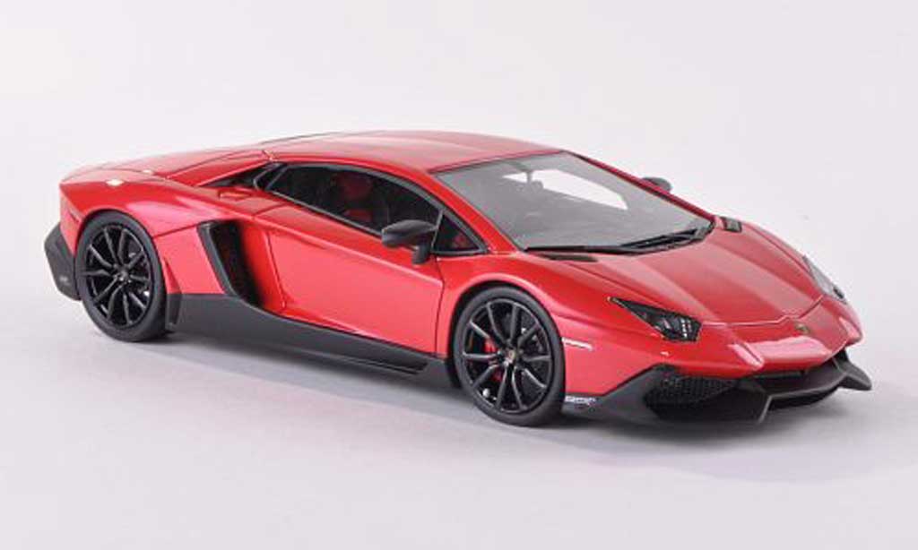 Lamborghini Aventador LP720-4 1/43 Look Smart LP720-4 rood 50. Anniversary modelauto