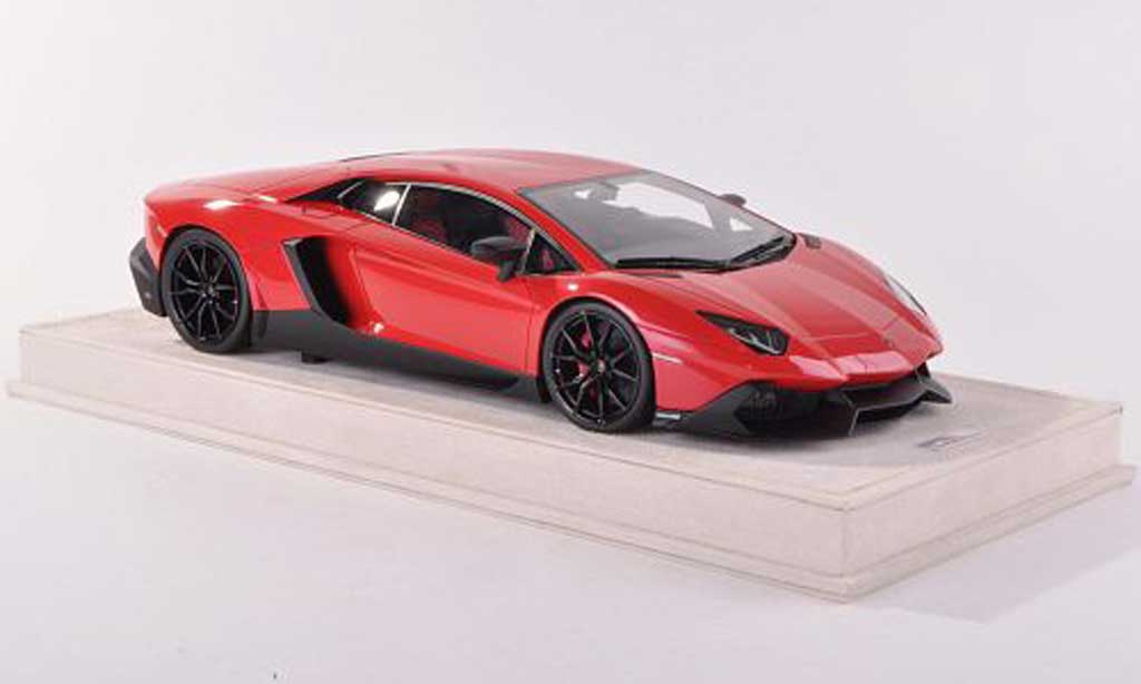 Lamborghini Aventador LP720-4 1/18 MR Collection LP720-4 50th Anniversario rood modelauto