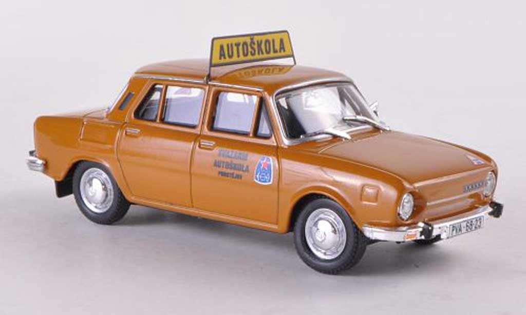 Skoda 110 1/43 Abrex L Autoskola Svazarm Prostejov bruin modelauto