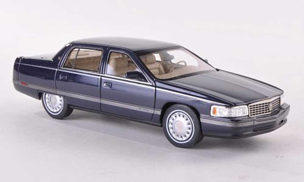 Cadillac Sedan DeVille 1/43 GLM DeVille blauw 1994 modelauto