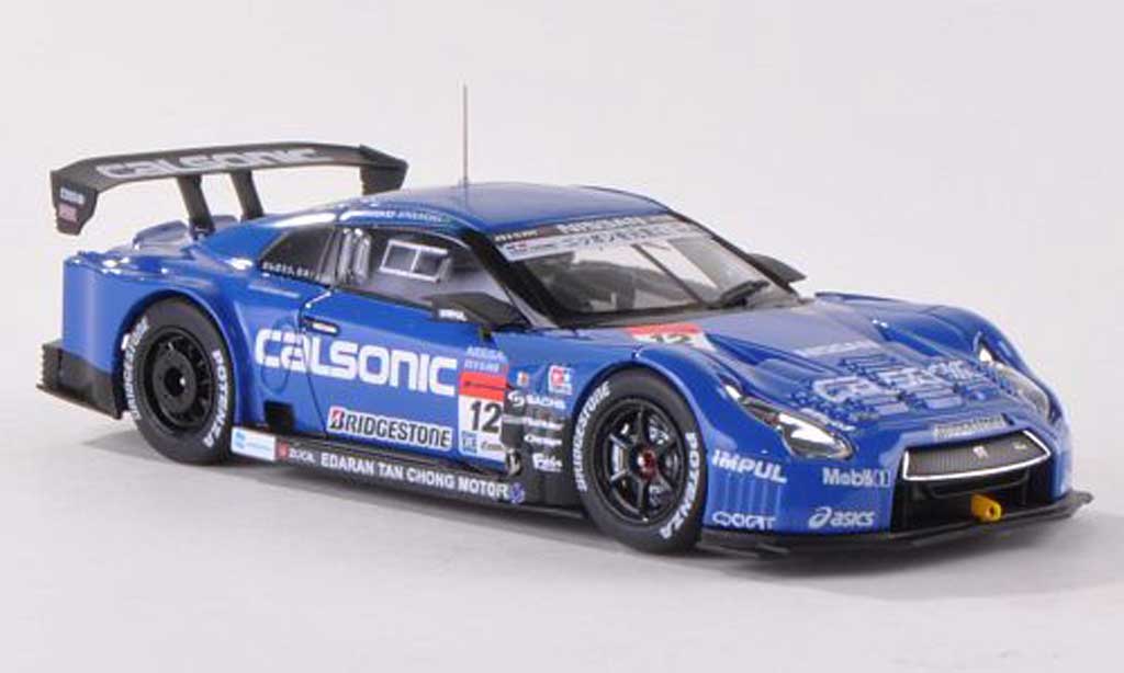 Nissan Skyline R35 1/43 Ebbro R35 GT-R No.12 Calsonic Impul Super GT500 2013 T.Matsuda/J.P.Oliveira modelauto