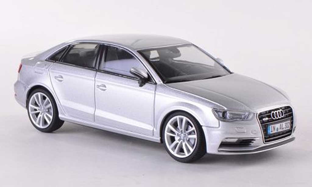 Audi A3 1/43 Herpa Sedan grijs 2013 modelauto