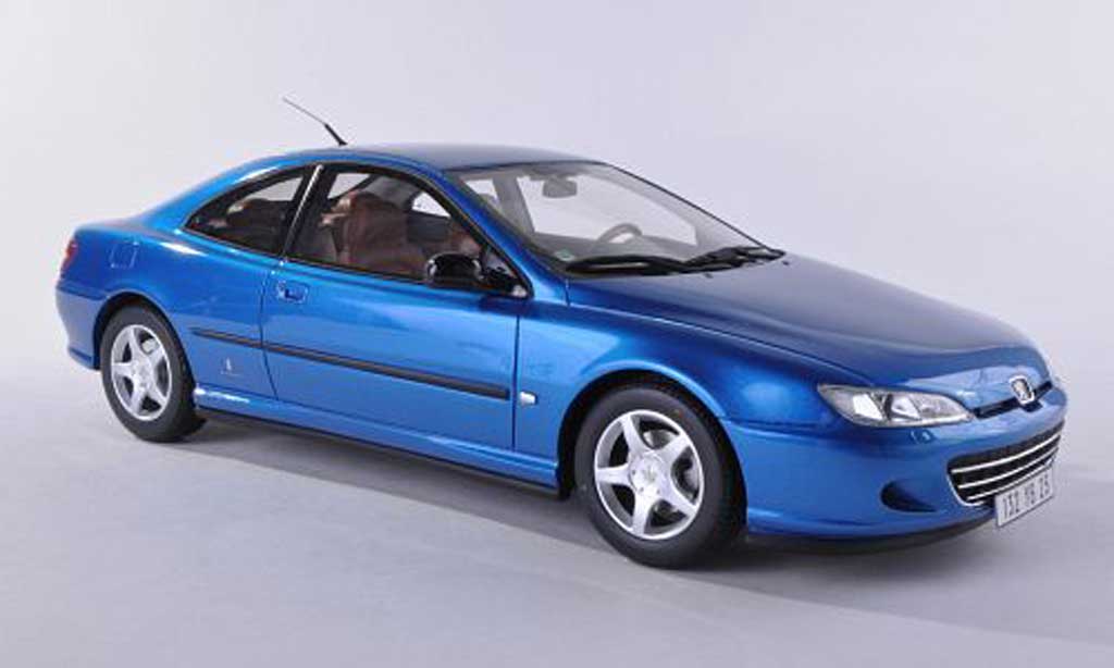 Peugeot 406 1/18 Ottomobile Coupe blauw modelauto
