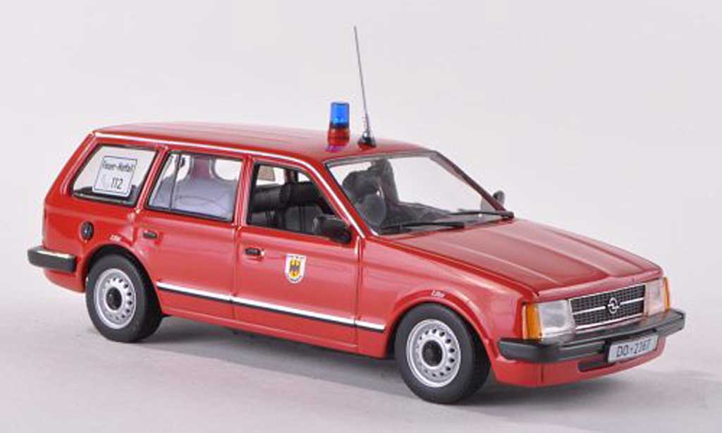 Opel Kadett D 1/43 Minichamps D Caravan brandweer Dortmund 1979 modelauto