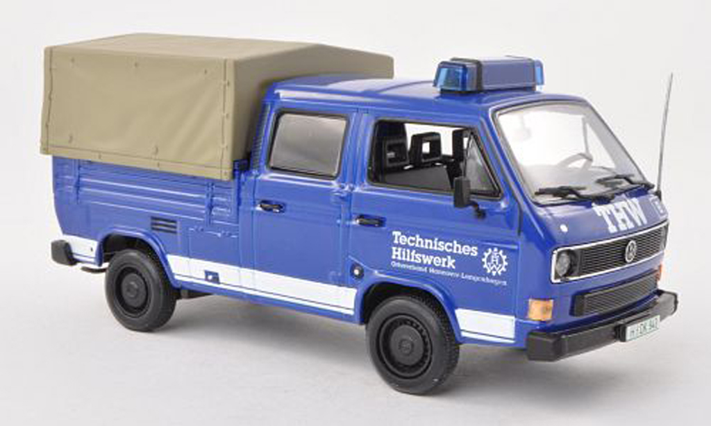 Volkswagen T3 1/43 Minichamps DoKa-Platform THW 1983 modelauto