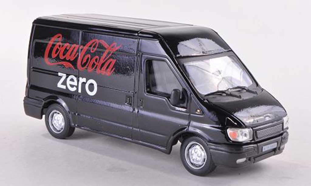 Ford Transit 1/43 Motor City Classics Kasten Coca-Cola Zero zwart modelauto