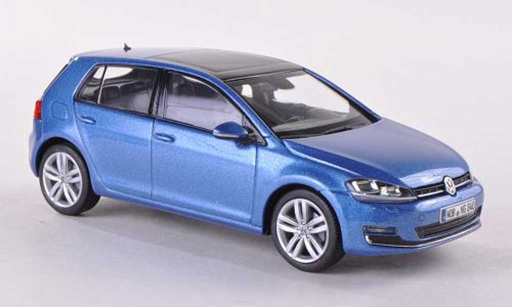 Volkswagen Golf VII 1/43 Herpa VII blauw 5-Turer 2013 modelauto
