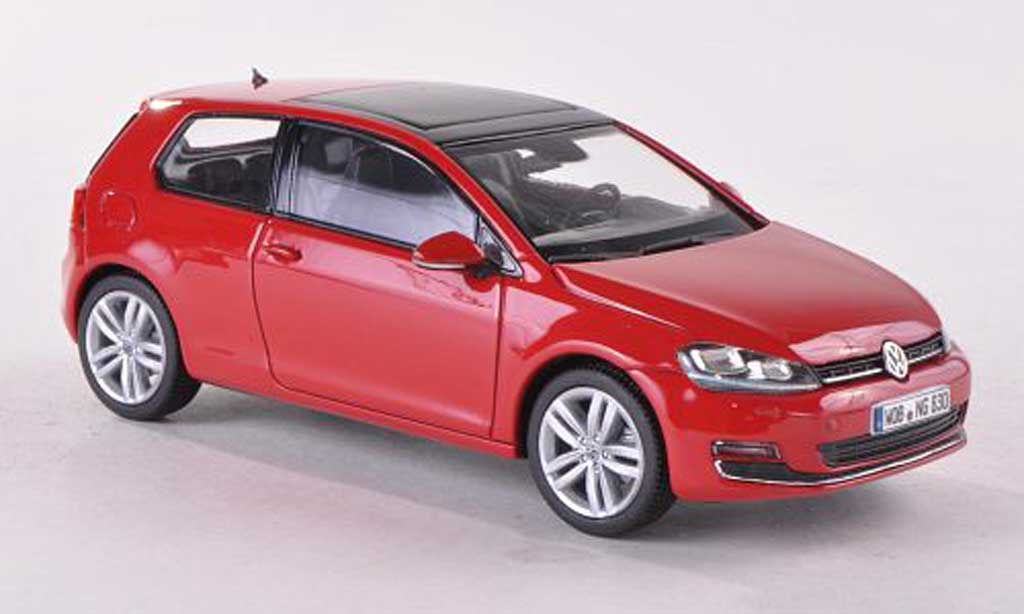 Volkswagen Golf VII 1/43 Herpa VII rood 3-Turer 2013 modelauto