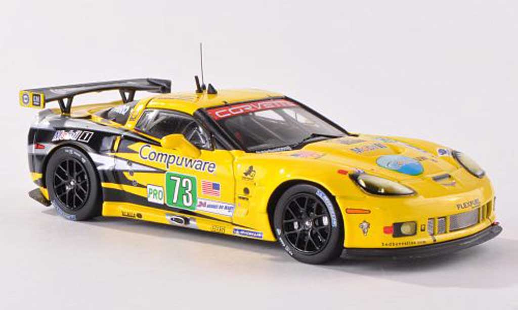 Chevrolet Corvette C6 1/43 IXO C6 ZR1 No.73 Team Chevy GTE PRO 24h Le Mans 2011 O.Beretta/T.Milner/A.Garcia modelauto