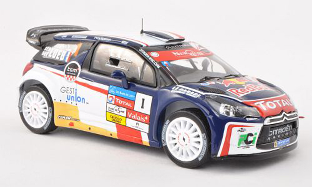 DS Automobiles DS3 WRC 2013 1/43 IXO WRC 2013 No.1 Rallye Du Chablais S.Loeb modelauto