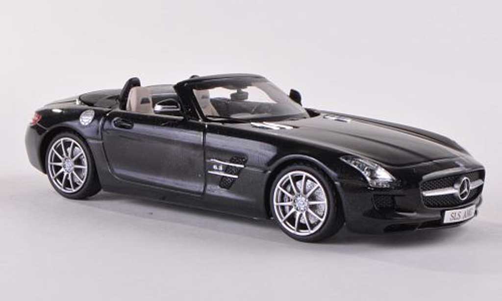 Mercedes SLS 1/43 Schuco AMG Roadster zwart modelauto
