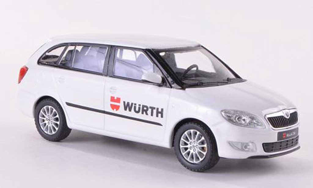 Skoda Fabia II 1/43 Abrex II Combi Wurth modelauto