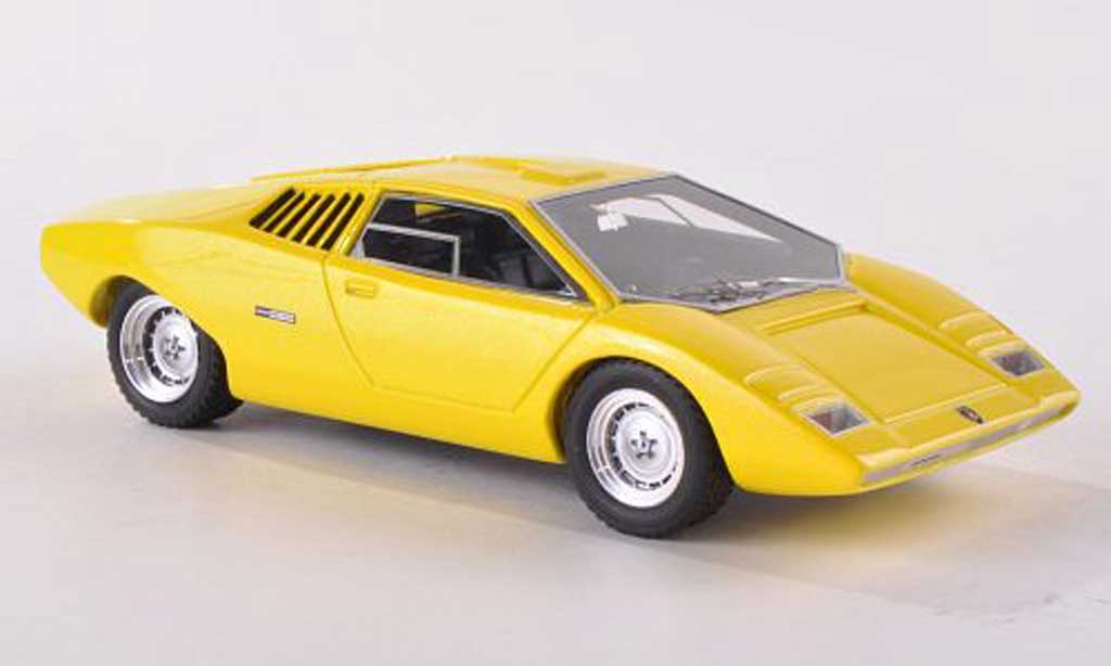 Lamborghini Countach LP 500 1/43 Look Smart LP 500 Proodotipo geel 1971 modelauto