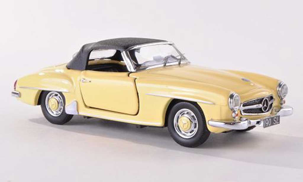 Mercedes 190 SL 1/43 Rio SL geel 1955 modelauto