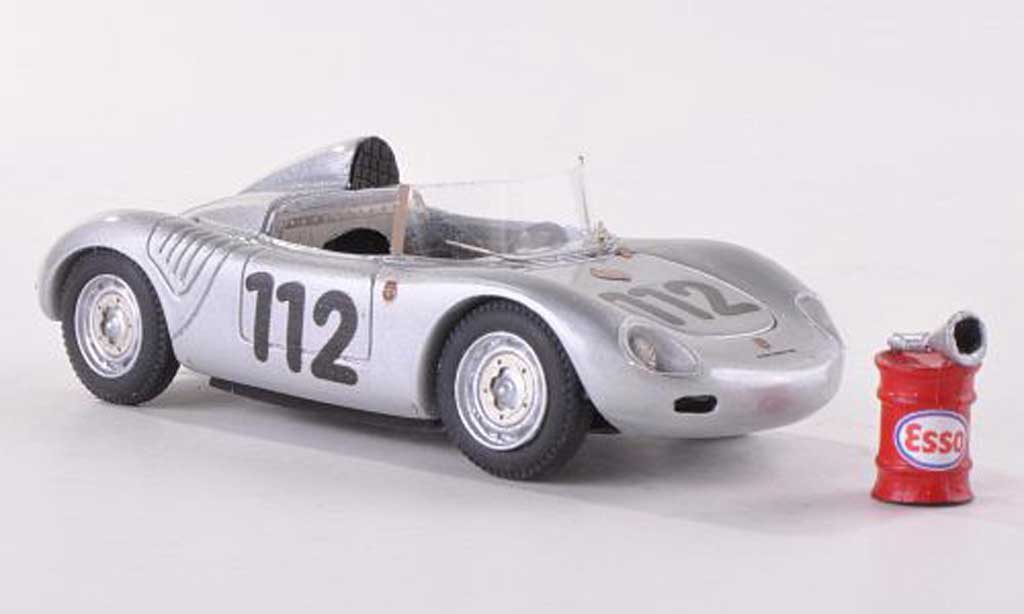 Porsche 718 1/43 Jolly Model 1959 K 1500 winner Targa Florio No. 112 mit Esso Kraftstoffass und Einfulltrichter modelauto