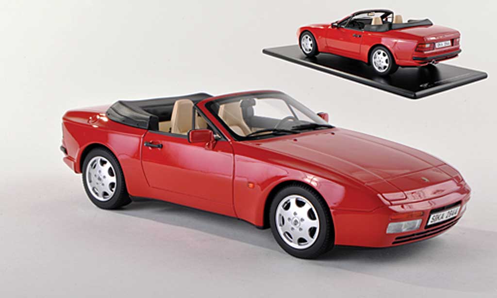 Porsche 944 1989 1/43 GT Spirit 1989 S2 cabriolet rood modelauto
