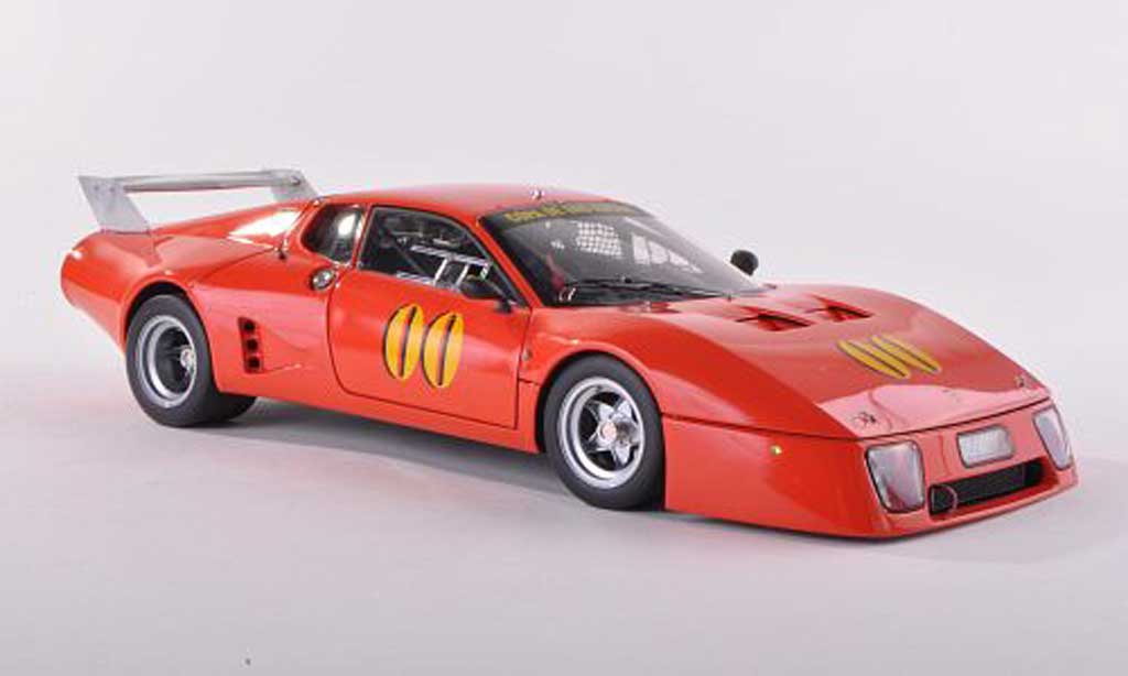 Ferrari 512 BB LM 1/18 BBR Models BB LM No.00 Copa de Oro Racing oranjerood 1979 modelauto