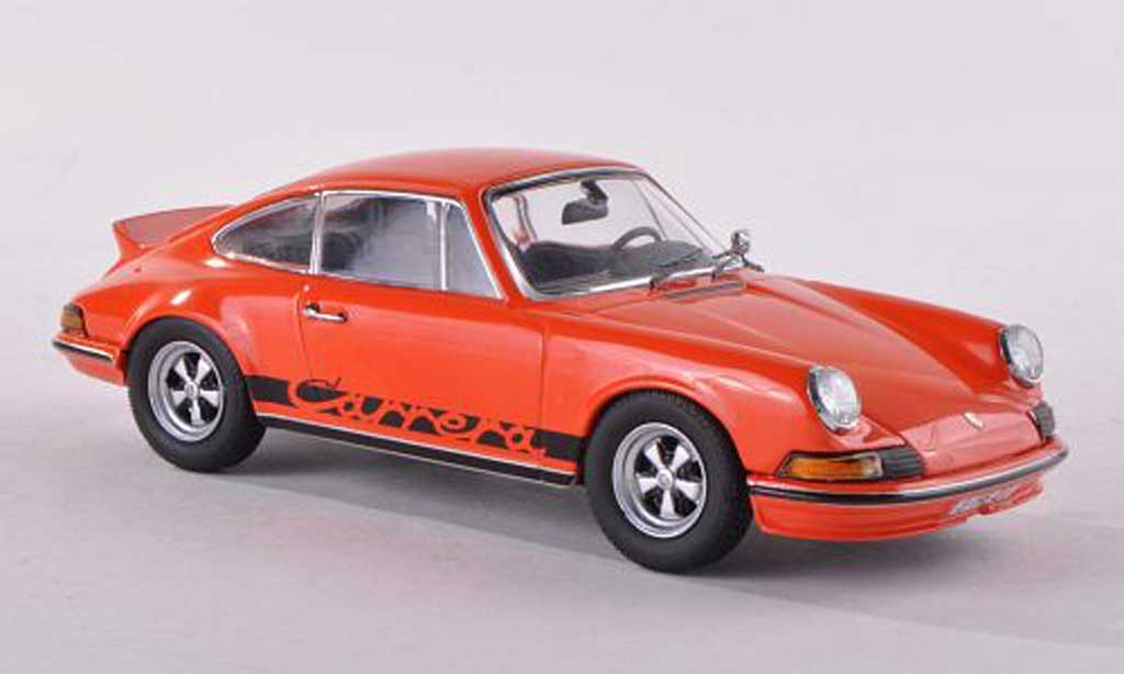 Porsche 911 RS 1/43 Schuco RS Carrera 2.7 rood avec zwartem Schriftzug modelauto