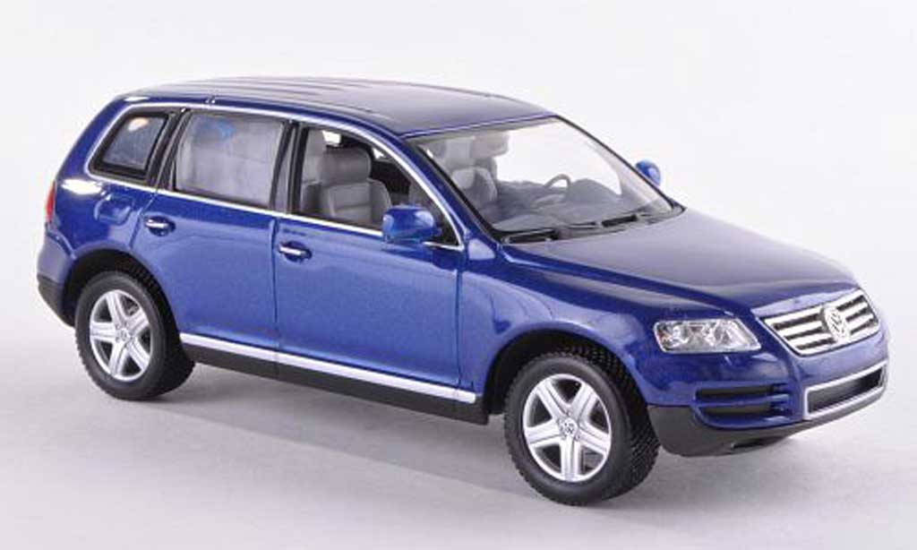 Volkswagen Touareg 1/43 Minichamps blauw 2002 modelauto