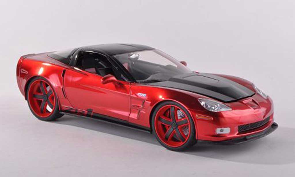 Chevrolet Corvette C6 1/18 Jada Toys C6 rood/carbon 2009 modelauto