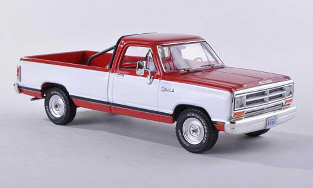 Dodge RAM 1/43 Premium X Pick Up rood/wit modele special limitee edition 500 piece 1987 modelauto