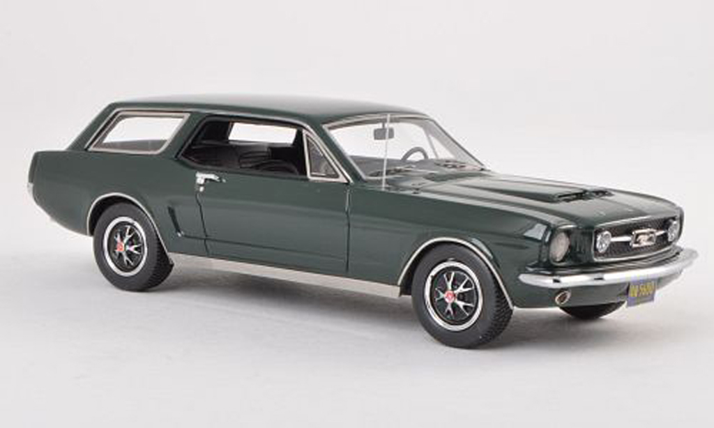 Ford Mustang 1965 1/43 Matrix 1965 Wagon zwart-groen modelauto