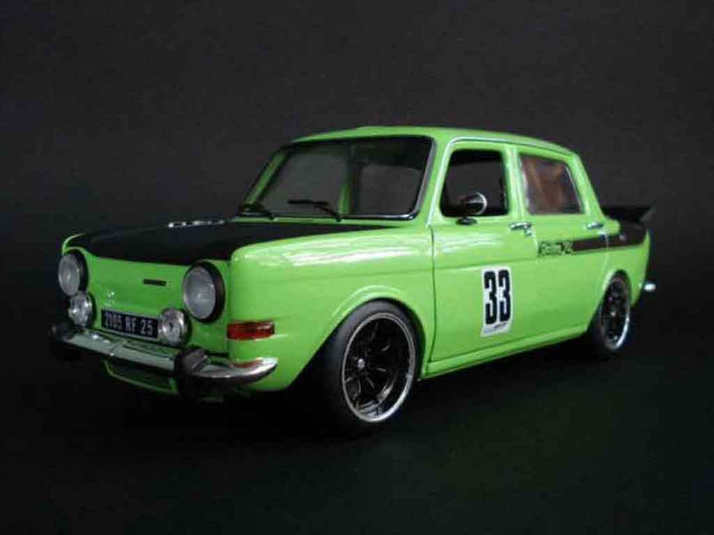 Simca 1000 1/18 Norev rallye 2 grun modelauto