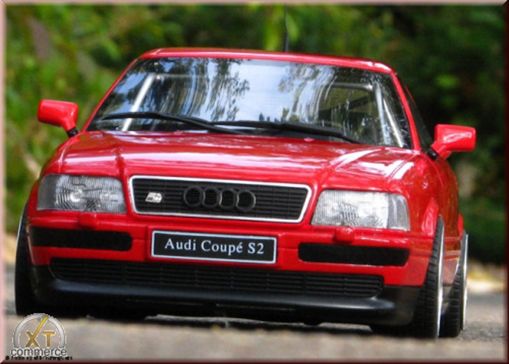 Audi S2 coupe rood jantes BBS 18 pouces 1/18 Ottomobile