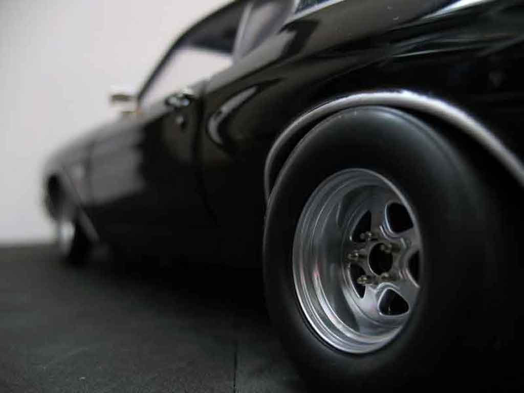 Chevrolet Chevelle tuning 1970 ss zwart jantes drag 1/18 Ertl