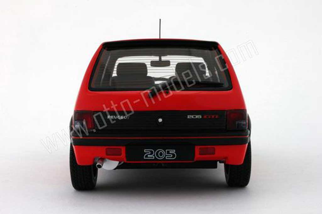 Peugeot 205 GTI 1.6 rood vallelunga 1991 phase 2 1/18 Ottomobile