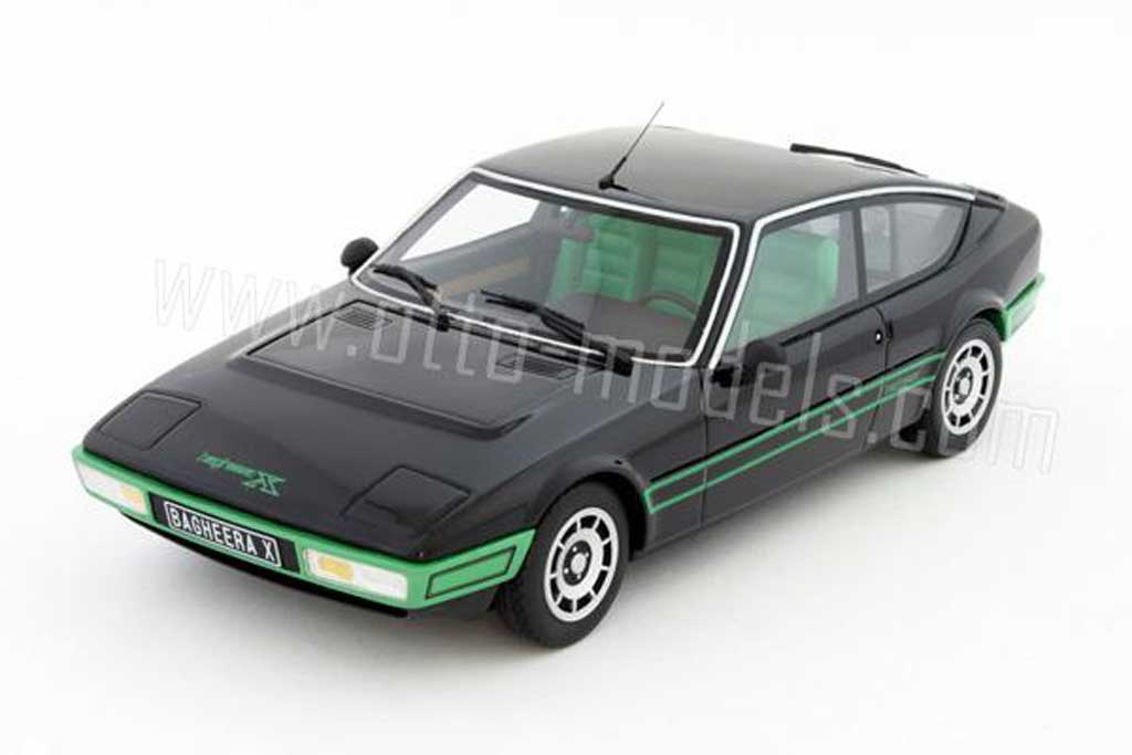 Simca Bagheera 1/18 Ottomobile x 1978 zwart bandes gruns modelauto