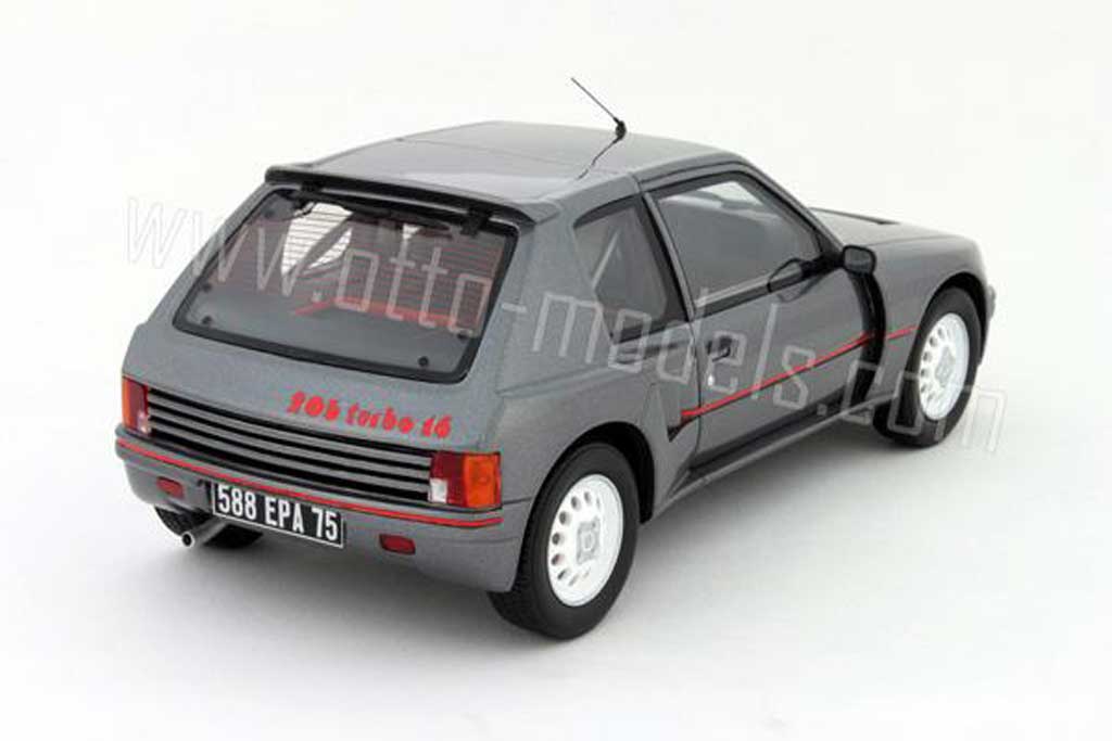 Peugeot 205 Turbo 16 t16 serie 200 grijs 1984 1/18 Ottomobile