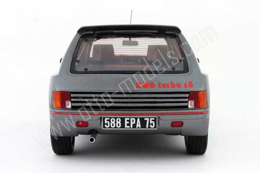 Peugeot 205 Turbo 16 t16 serie 200 grijs 1984 1/18 Ottomobile