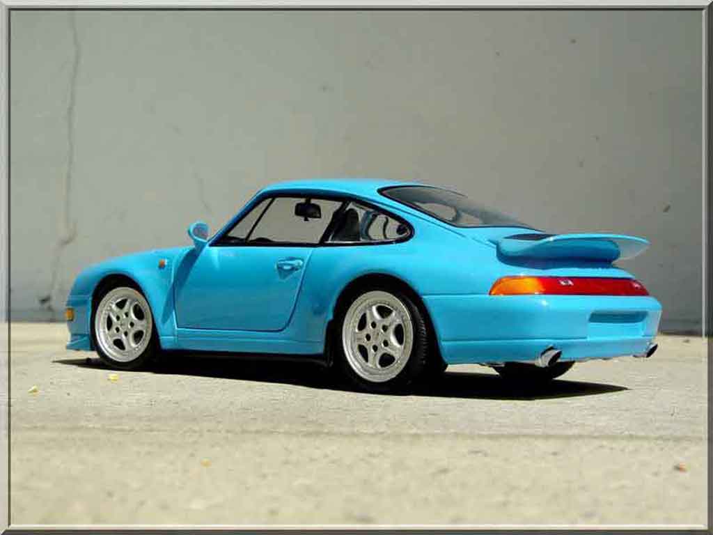 Porsche 911 RS Carrera blauw 1/18 Ut Models