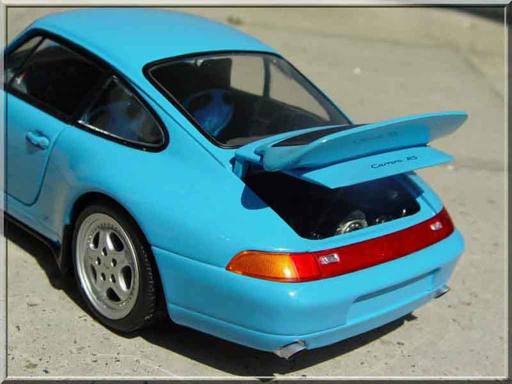 Porsche 911 RS Carrera blauw 1/18 Ut Models