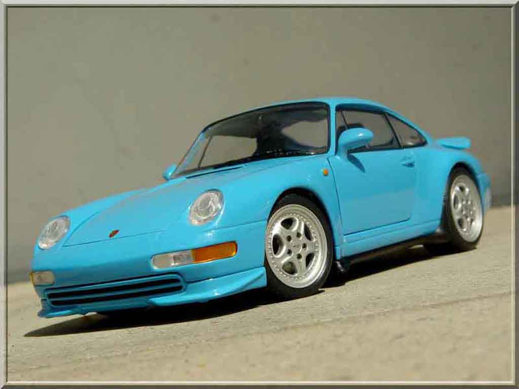 Porsche 911 RS Carrera blauw 1/18 Ut Models
