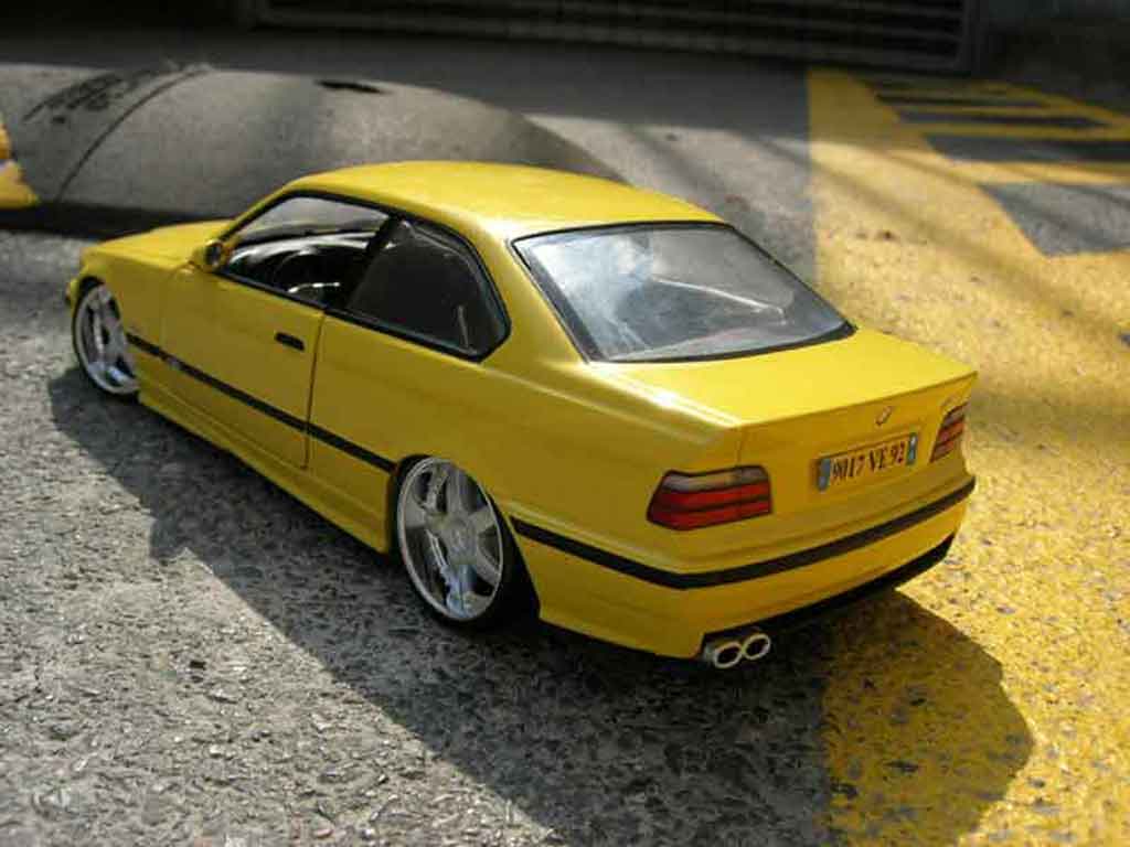Bmw M3 E36 1/18 Ut Models jaune E36 tuning modelauto
