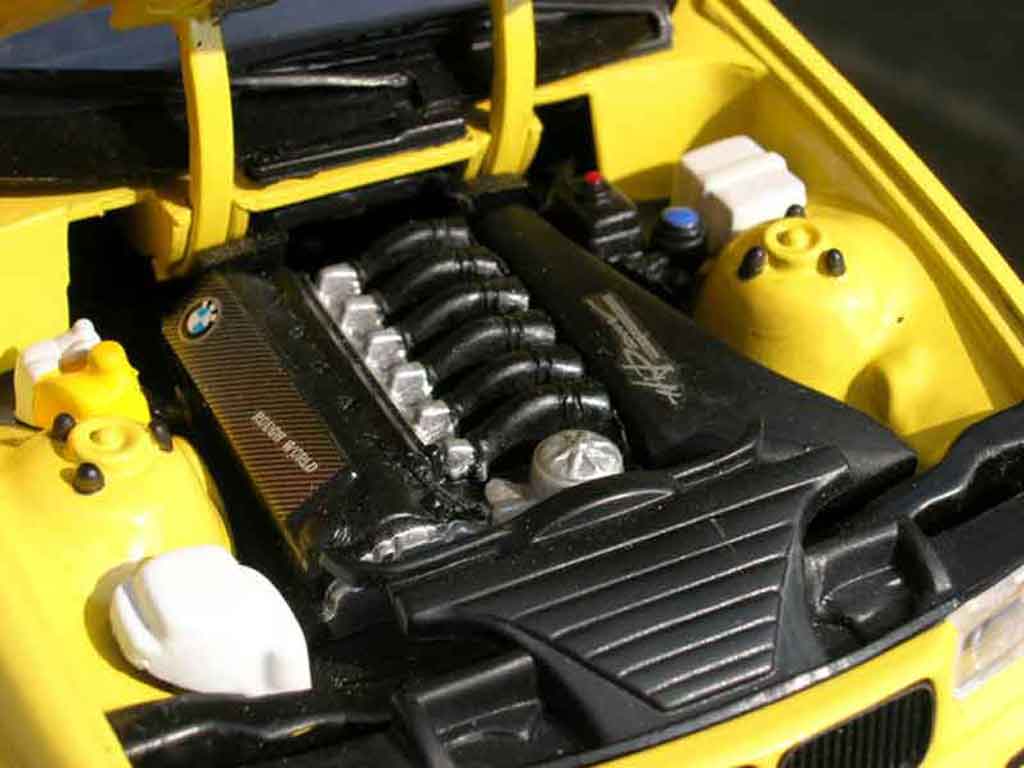 Bmw M3 coupe jaune E36 tuning 1/18 Ut Models