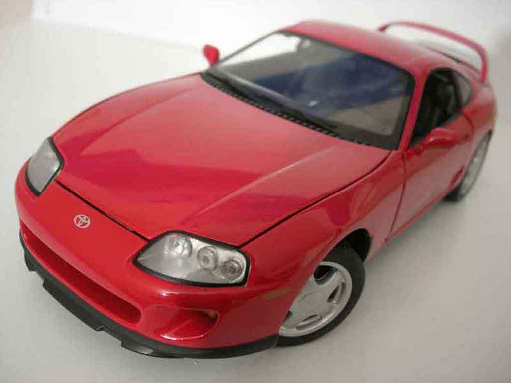 Toyota Supra 1/18 Kyosho mkiv rood modelauto