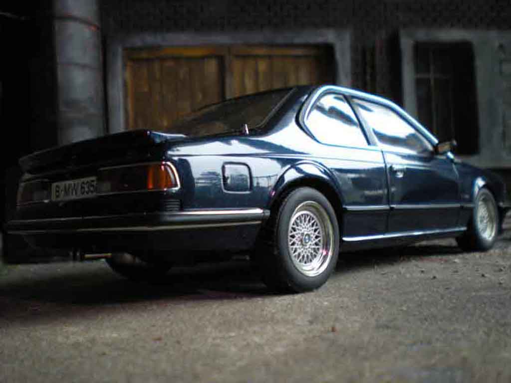 Bmw 635 CSi m blauw m&eacute;tallis&eacute; 1/18 Autoart