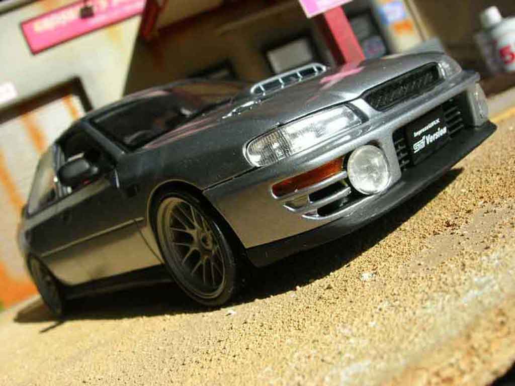 Subaru Impreza STI 1/18 Autoart GT Turbo STI wrx grijs modelauto