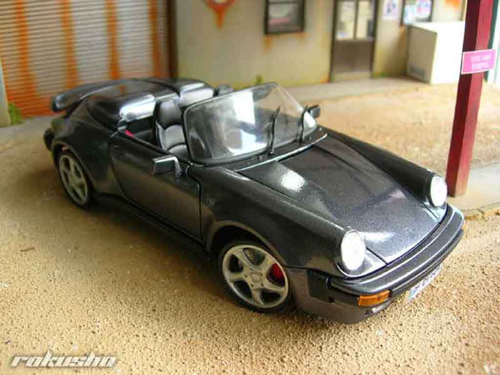 Porsche 911 Speedster 1989 grijs 1/18 Maisto