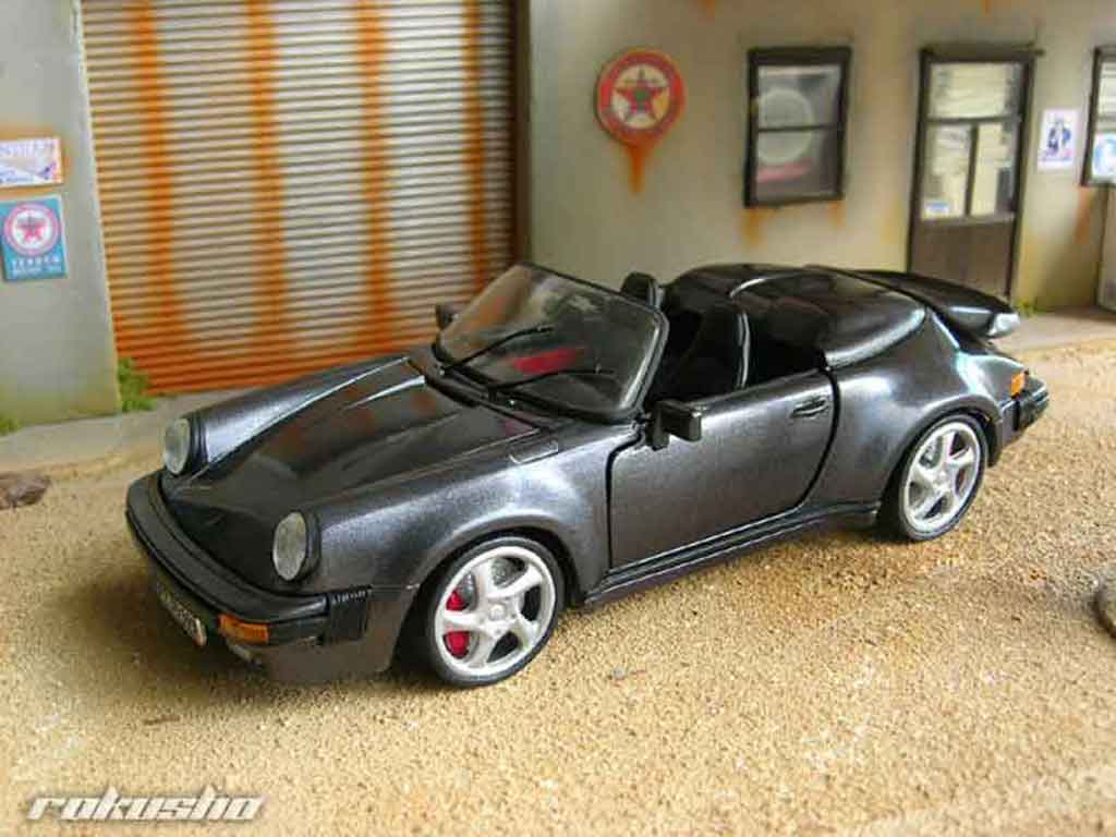 Porsche 911 Speedster 1989 grijs 1/18 Maisto