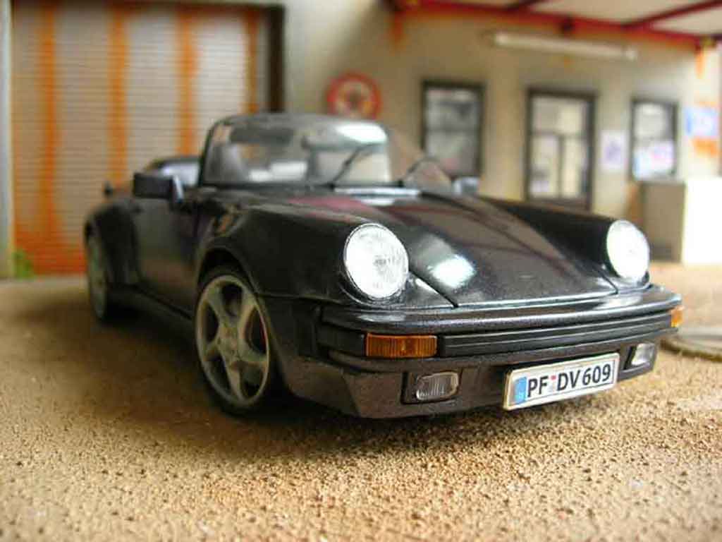 Porsche 930 Speedster 1/18 Maisto Speedster 1989 grijs modelauto